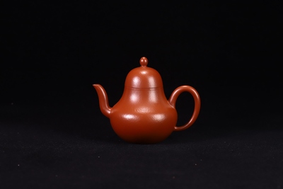 闪购 宜兴紫砂壶全手工小煤窑朱泥思亭壶180CC家用手工泡茶壶茶具