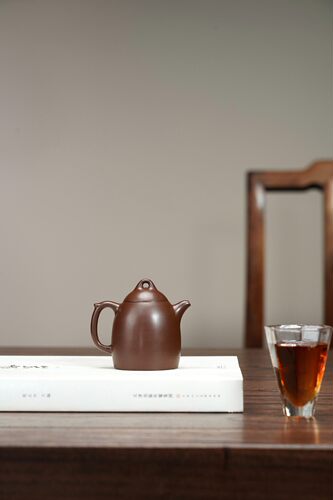 闪购 宜兴紫砂壶老紫泥秦权壶120CC家用手工泡茶壶小号紫砂茶具