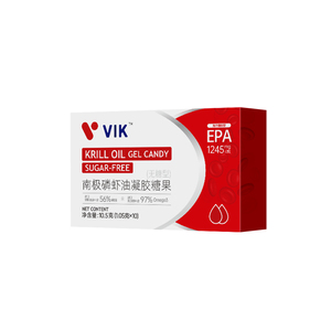 VIK高纯度海洋磷脂EPA鱼油升级南极磷虾油含虾青素试用装10粒