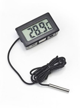 水温温度计鱼缸乌龟饲养缸嵌入式数显温度器带探头水龟水族专用