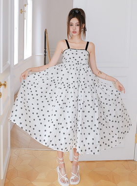 【国现】Sister Jane木兰买手店2R春夏新款肌理提花吊带连衣长裙