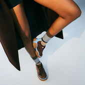 折` 复古扭转鞋 lost echo年夏季 面网布厚底银色运动鞋 合集