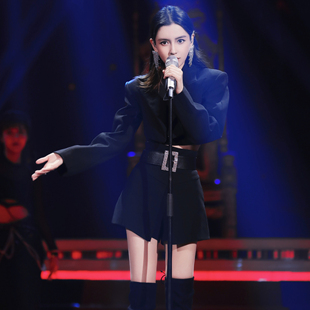 【折】明星同款Masion.w设计师新品晚黑色小外套裙裤mw