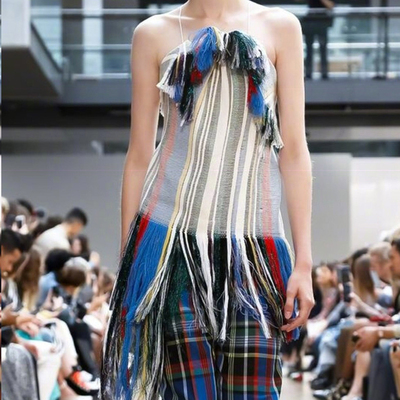 【折】Ports1961宝姿春夏新款民族风拼色流苏时尚上衣 品牌