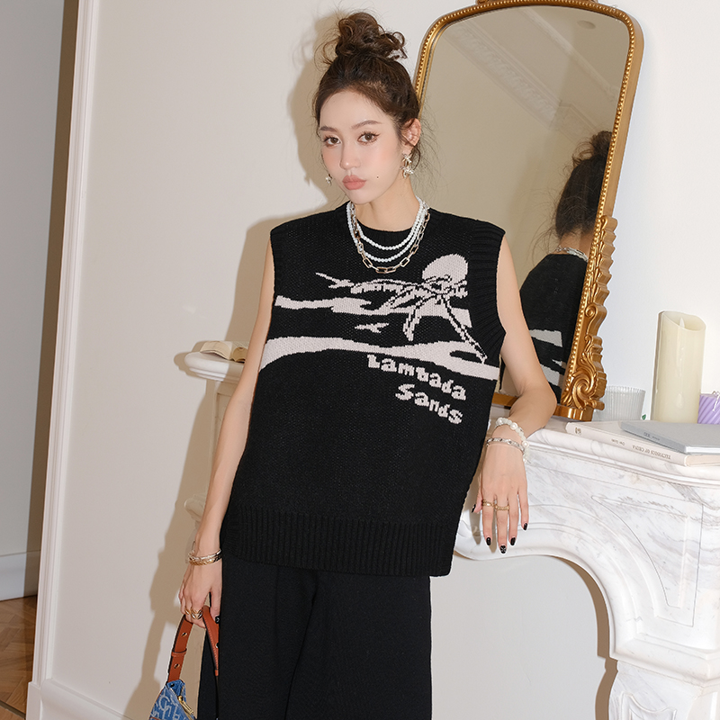 【折】Christopher Esber 不规则个性露背印花针织无袖上衣