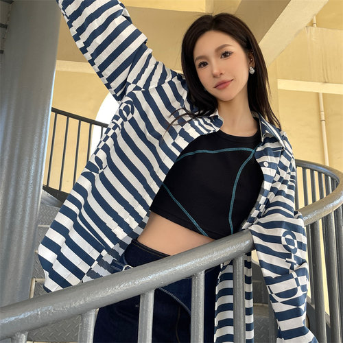 【折】设计师deepmoss 船帆剪影短背心A字船帆拼接牛仔短裙半身裙