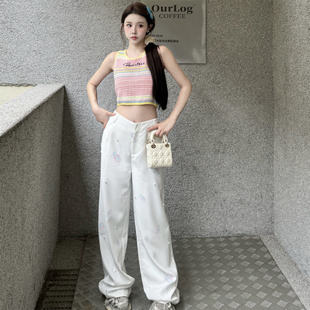 logo刺绣手钩编织上衣贝壳印花裤 24夏季 木兰合集 Quarters Three