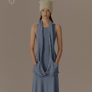 o cloche code_方块格口袋围巾_90%美丽奴羊毛10%弹力纤维