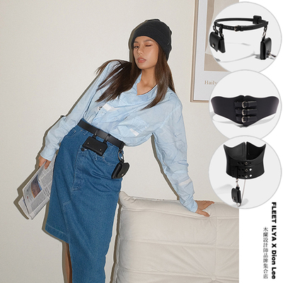 合作款英伦风真皮腰封