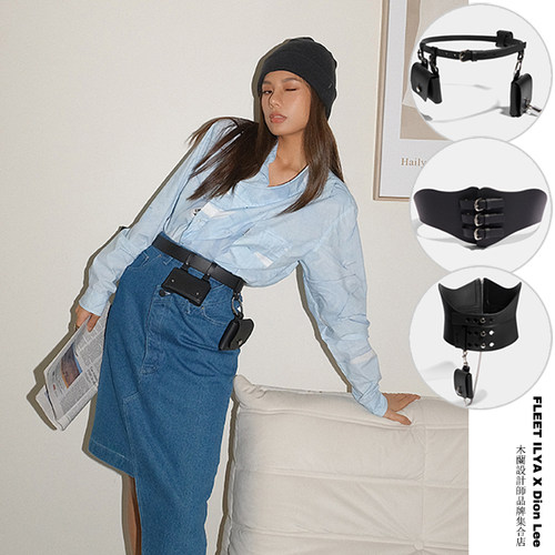 合作款英伦风真皮腰封