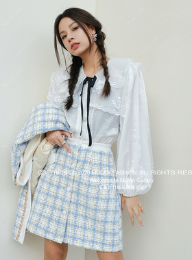 【国现】Sister Jan兰2S春夏新款Jane博主明星同款白衬衫 木兰