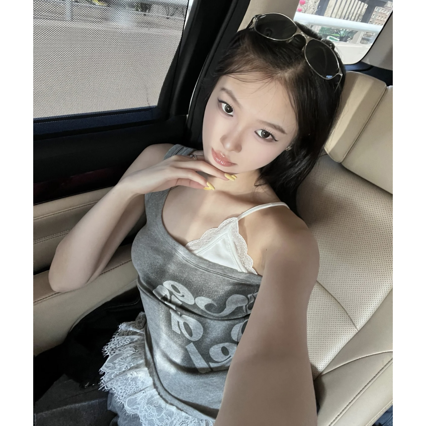 虞书欣孙芮同款Vena Label 24春夏新款蕾丝拼接吊带短裤木兰合集