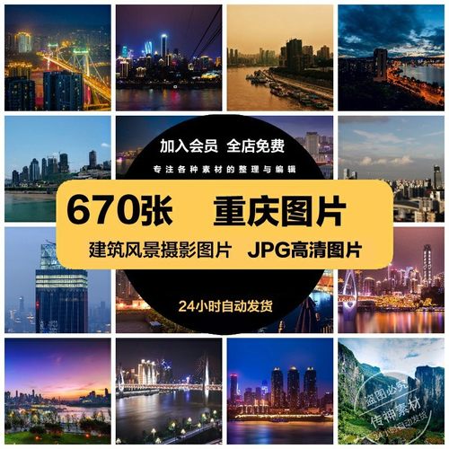 4K高清大图重庆风景电脑壁纸街道都市旅游景点夜景PS图片JPG素材
