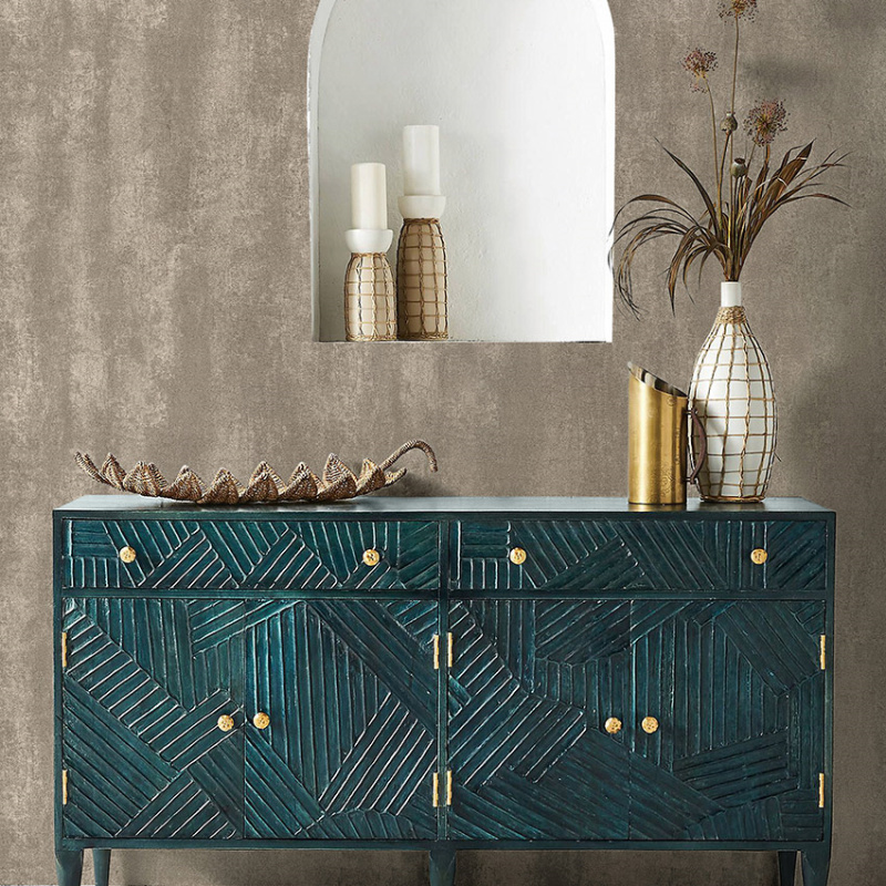 mottled 美式复古 中式简约 素色斑驳做旧 背景墙满铺墙纸壁纸