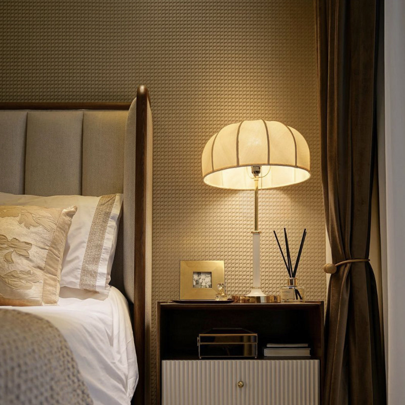 好好住网红千鸟格无缝墙布现代新中式高精密提花壁布北欧轻奢美式