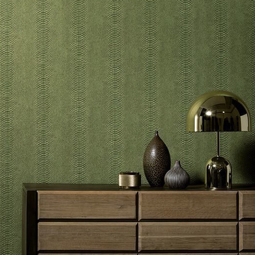 德国原装轻奢极简壁纸 深压纹立体质感蛇皮纹理壁纸背景墙壁纸