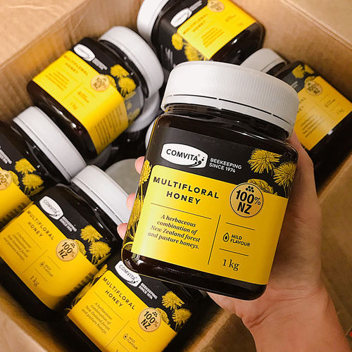 Comvita新西兰进口康维他多花种百花蜂蜜1kg天然蜂蜜成熟野生蜜