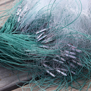 泗阳渔网粘网丝网3层沉网鱼网1米高小鲫鱼三指4指沾网100米挂网