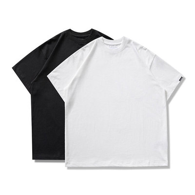 DRIVESTRAIGHT 周年回馈：双纱纯棉休闲男女圆领背心套装打底T恤