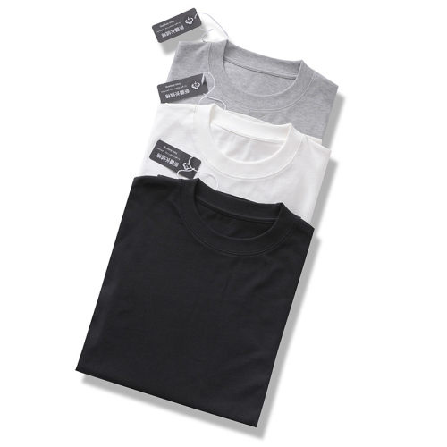 DRIVESTRAIGHT 生活系列：舒适亲肤新疆长绒棉男女圆领打底短袖T