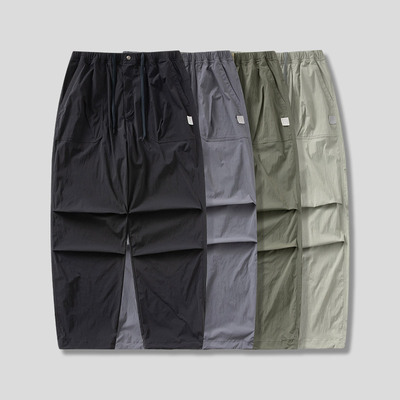 DRIVESTRAIGHT 生活系列：3M吸湿速干抗皱百搭休闲宽松弯刀伞兵裤