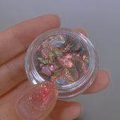 棠羽雪绒粉putone putone原创极光美甲闪粉云锦粉素材梧桐tone