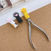 超可爱猫爪套死皮剪套putone putone橡胶死皮钳套美甲工具