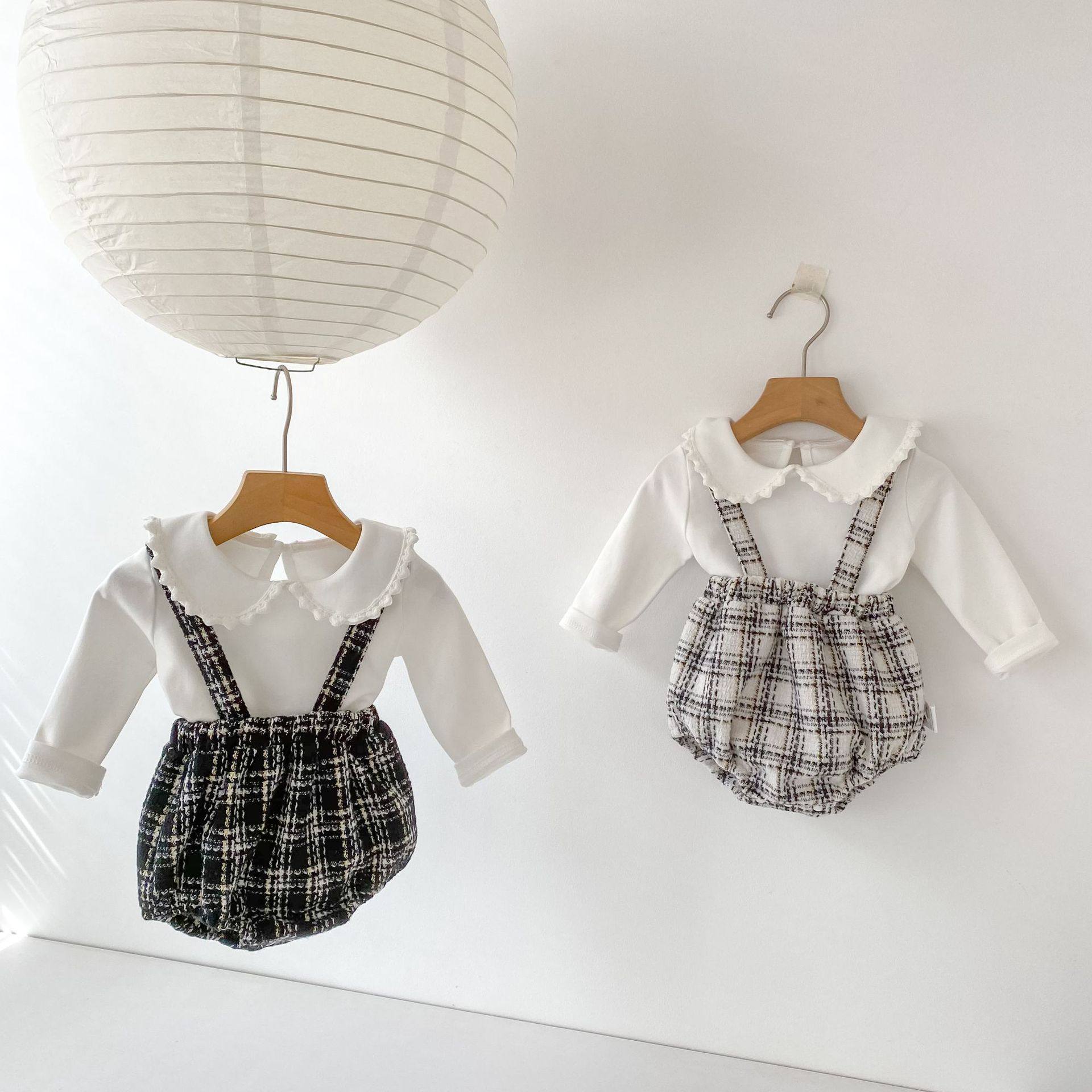 2026春款婴幼儿童男女宝宝小香风吊带包屁裤潮流三角裤背带连身衣,童装/婴儿装/亲子装,连身衣/爬服/哈衣,淘宝优惠券,粉丝福利购,淘宝优惠卷