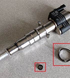 适用于宝马E90 E92 F02 X6 335 740 N54卡扣喷油嘴卡环胶垫密封圈