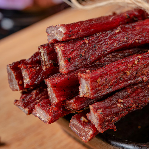 富崎乐小包装手撕风干黑椒肉干