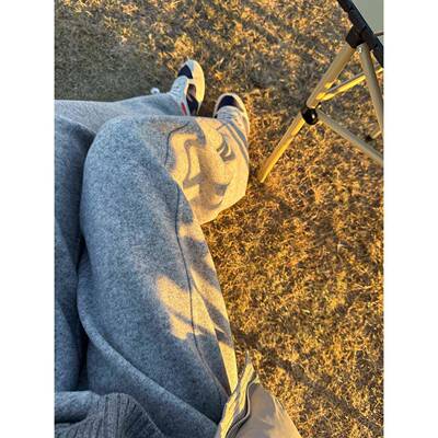 YANLGE季_羊毛卫休闲裤女2025XZO年冬新款韩系慵懒毛呢裤灰色弯刀