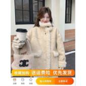 超好看短QUO毛连身质 2格02i5新款 Nahuh棉u粗花呢风羊毛厚女装 冬季