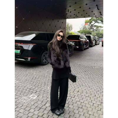 spefrniniyQKIy Top ashion 超时髦屁裙裤高腰针织u裤帘直筒长裤