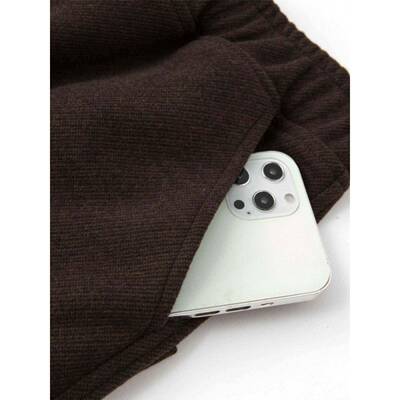 钱钱哥冬绒加厚醋酸羊毛直裤保暖筒垂感显瘦窄阔腿SQX卫生裤丝女