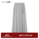 wana try灰色垂感舒适遮肉半裙含腰带2025早春新品 休闲半身裙