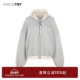 新款 wana try双面穿重磅廓形灰色连帽卫衣正反两穿2025秋季 上衣