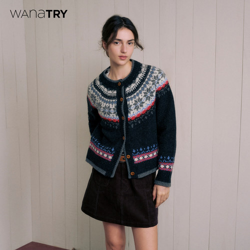 wanatry双口袋灯芯绒短裙