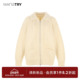 wana 上衣 宽松女款 try100%羊毛复古粗针外套米黄色2025冬季 新款