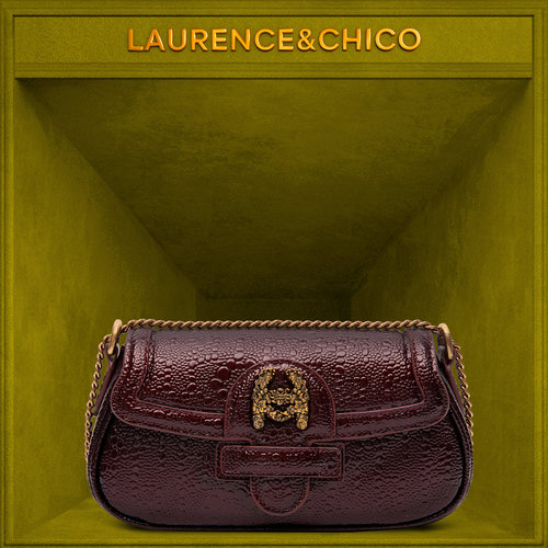 LC漆皮压纹法棍包