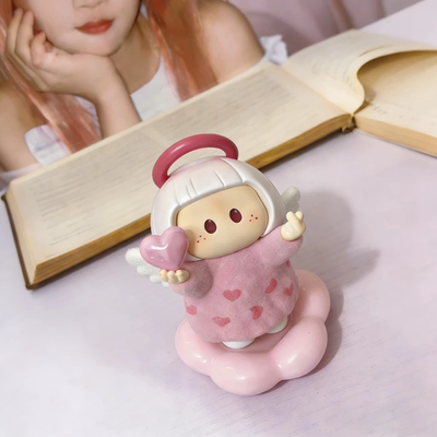 yoyo酱陶瓷旋转底座桌面摆件盲盒手办左右酱可旋转底座小转盘摆件