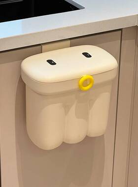 厨房垃圾桶家用2026新款带盖大号大容量免弯腰壁挂式可爱家居好物