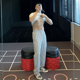 健身裤 男松紧腰宽松长裤 子 棉氨弹力亲肤运动卫裤 IRONTRAP春夏新款