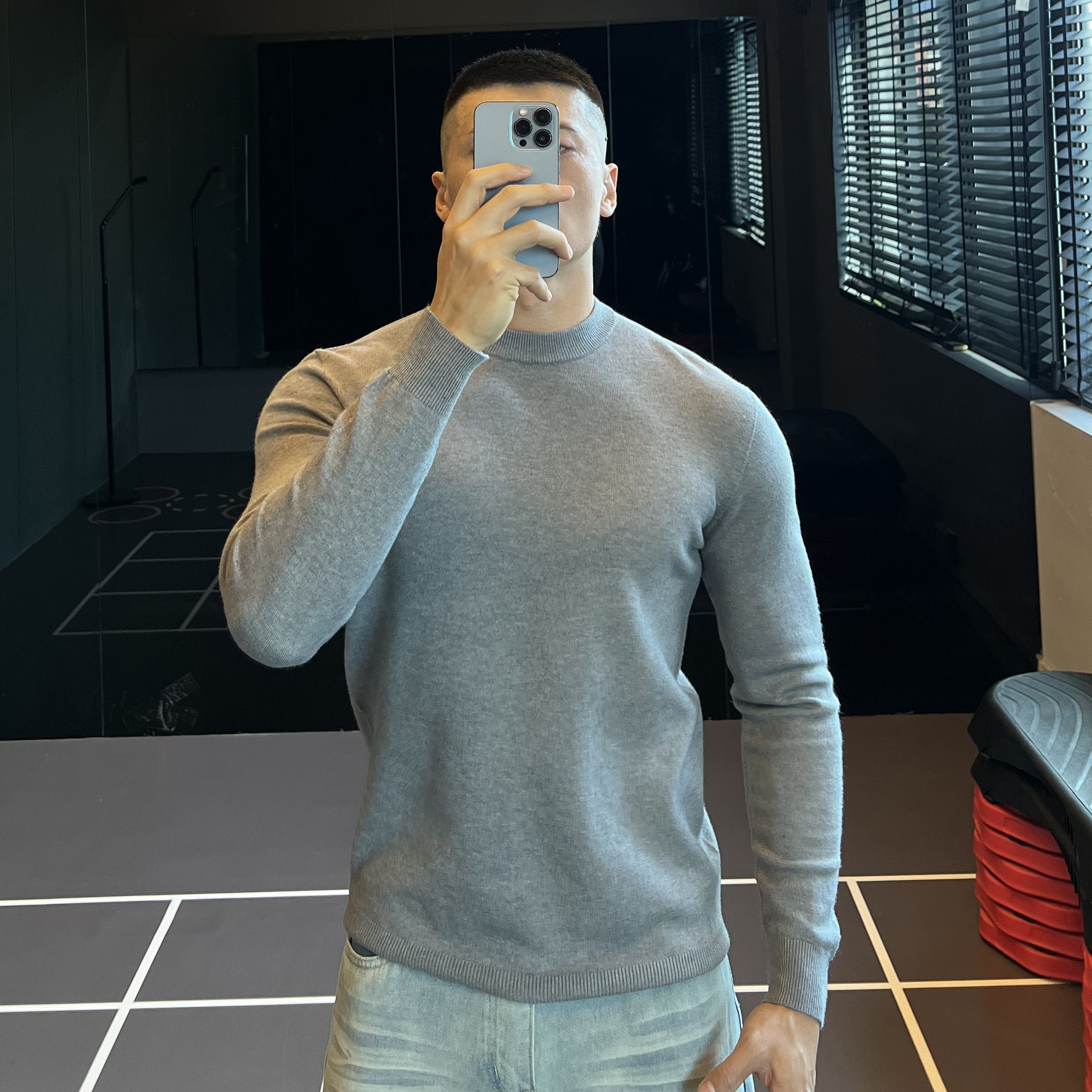 480G加厚精纺抗起球毛衣保暖针织