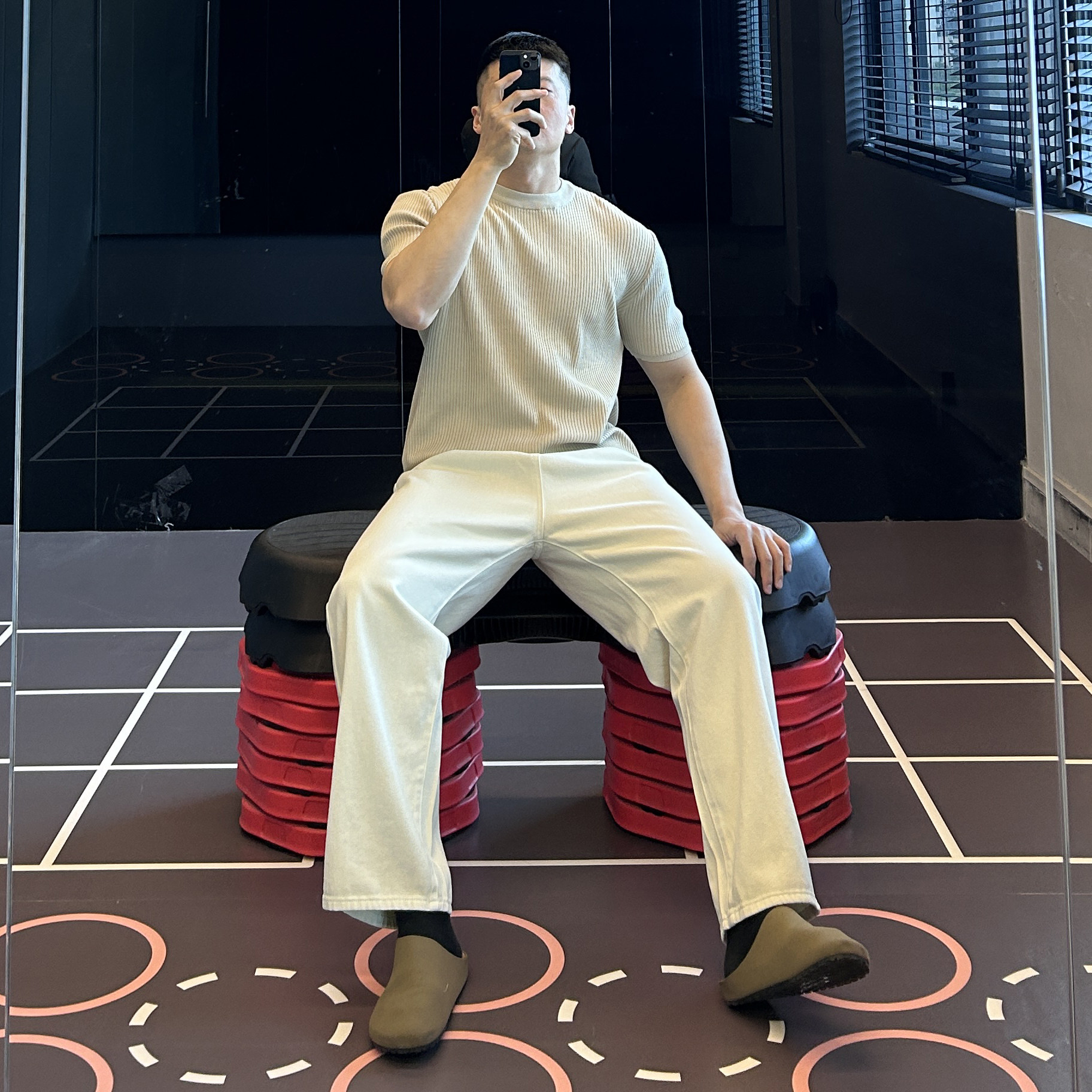 IRONTRAP直筒宽松纯棉牛仔裤男薄款夏季高腰长裤运动休闲裤子夏季