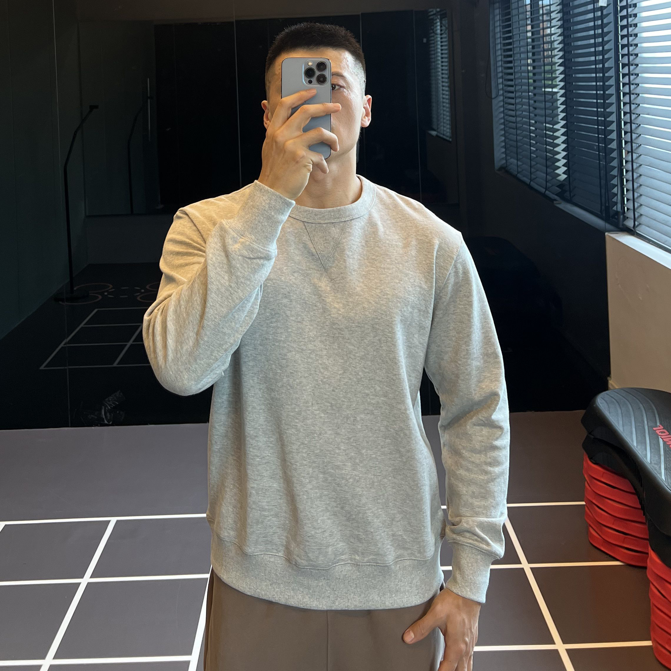 360G纯棉毛圈重磅美式复古运动男