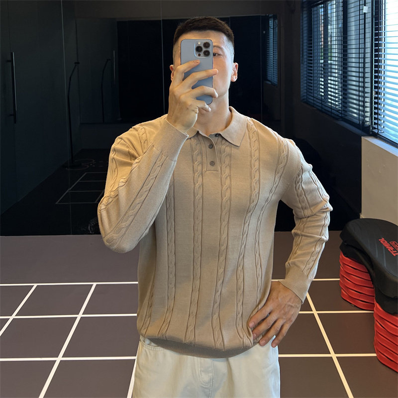 IRONTRAP编织麻花纹针织长袖男士弹力修身毛衣运动健身衣服秋冬季,男装,Polo衫,淘宝优惠券,粉丝福利购,淘宝优惠卷
