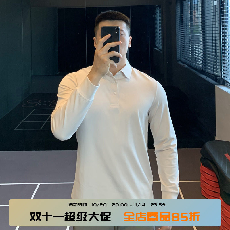 IRONTRAP260G重磅索罗娜棉polo衫男修身长袖t恤免烫内搭打底秋冬