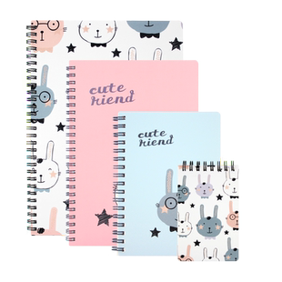 欧力益2022年小学生双线圈本笔记本B5加厚不透墨记事本横线日记本子A5可爱便携随身好看的少女心文创本定制