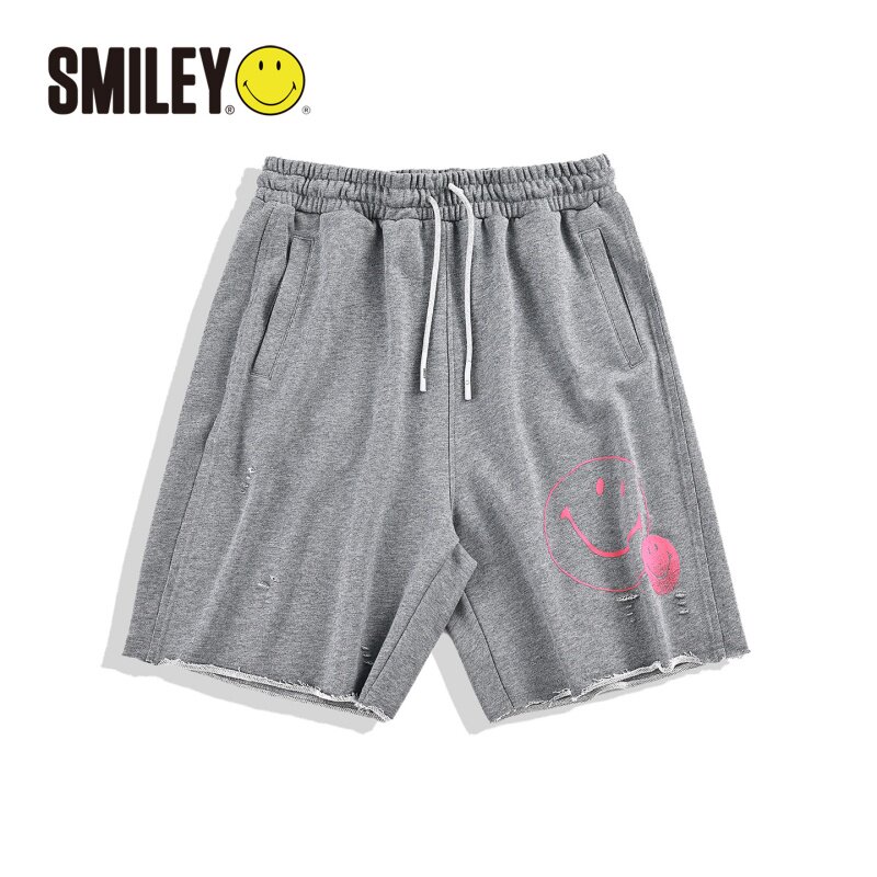 SMILEY/微笑宝贝简约纯色休闲短裤基础款百搭透气通勤出行短裤