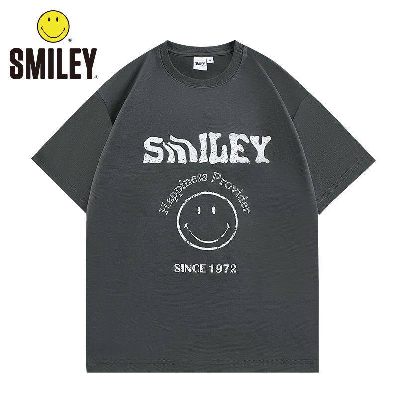 SMILEY笑脸印花短袖T恤女夏季